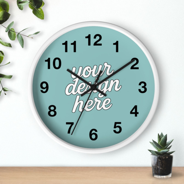 Vibrant Modern Wall Clock — 10"