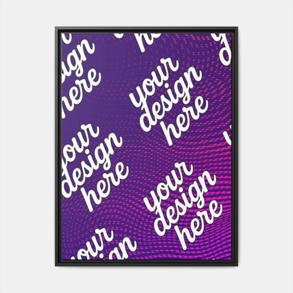 Black Framed Canvas - Available In Multiple Styles and Sizes