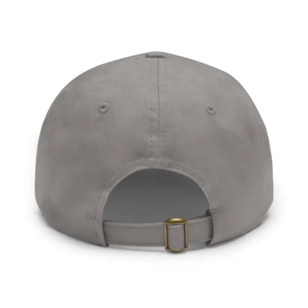 Unstructured Hat With Rectangle Leather Patch