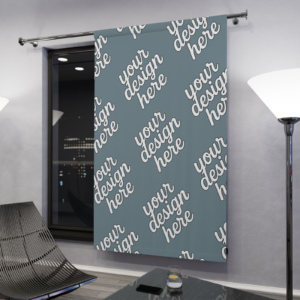 Blackout Window Curtain — 50"×84" Vibrant Polyester Rod-Pocket Panel