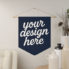 Pennant — Wall Flag with Wooden Dowel