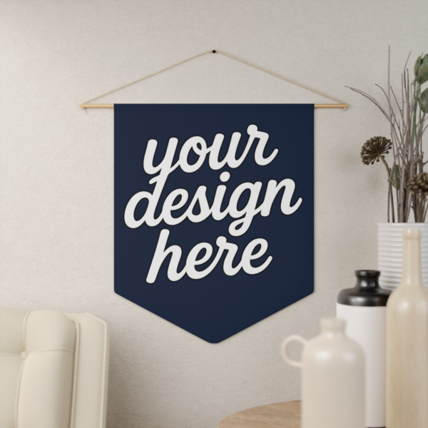 Pennant — Wall Flag with Wooden Dowel