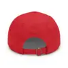 Unstructured Hat With Rectangle Leather Patch