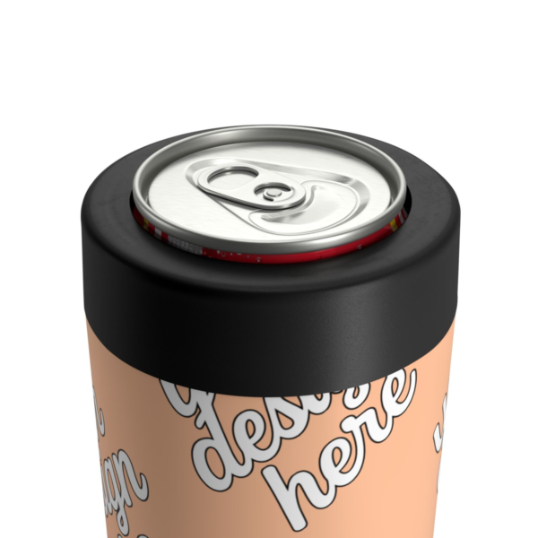 Stainless Steel Can Holder — Insulated "No Sweat" Cooler with Locking Gasket (12oz)