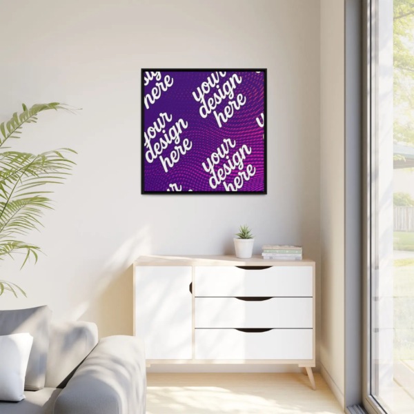 Black Framed Canvas - Available In Multiple Styles and Sizes