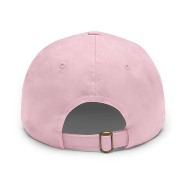 Unstructured Hat With Rectangle Leather Patch