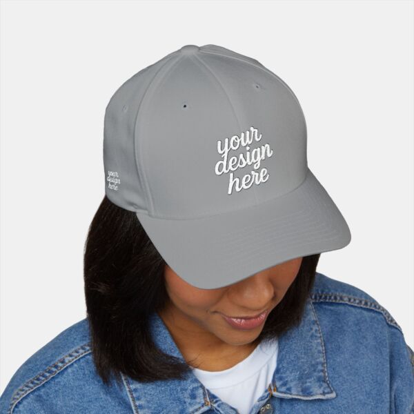 Six Panel Structured Embroidered Cap - Flexfit