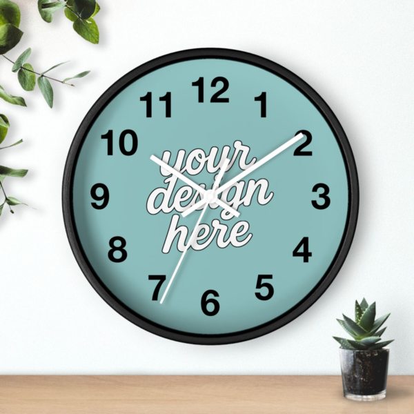 Vibrant Modern Wall Clock — 10"