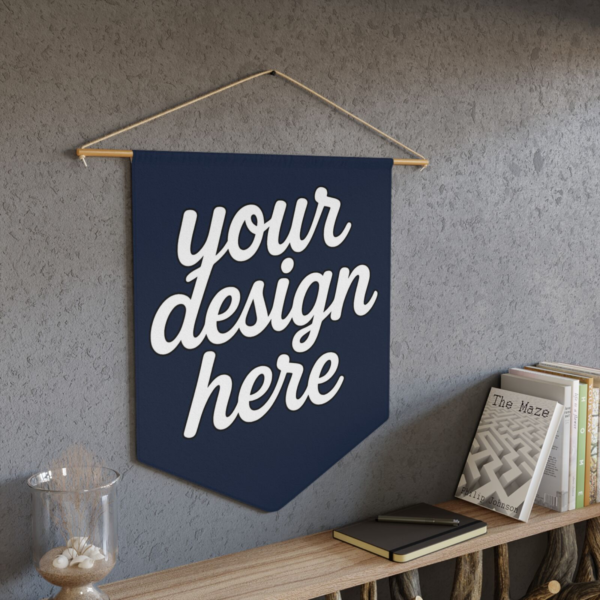 Pennant — Wall Flag with Wooden Dowel