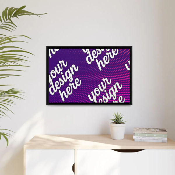 Black Framed Canvas - Available In Multiple Styles and Sizes