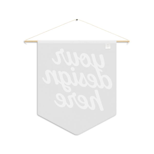 Pennant — Wall Flag with Wooden Dowel