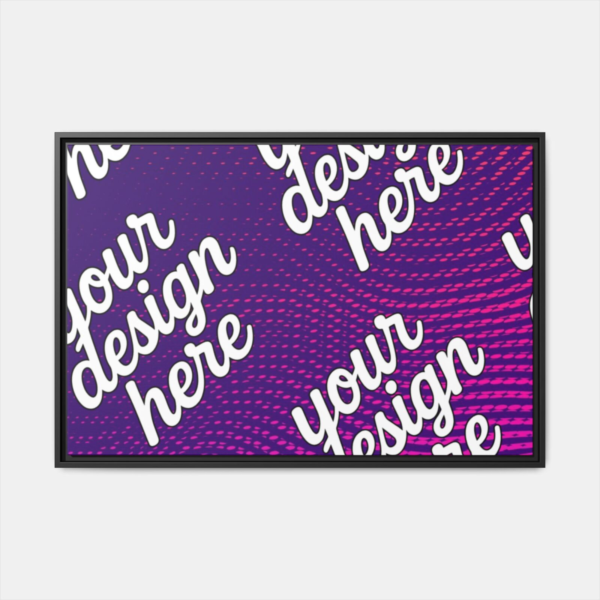 Black Framed Canvas - Available In Multiple Styles and Sizes