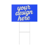 Custom Yard Sign — Durable Corrugated Plastic Lawn Sign with Aluminum Stake (Multiple Sizes & Orientations)