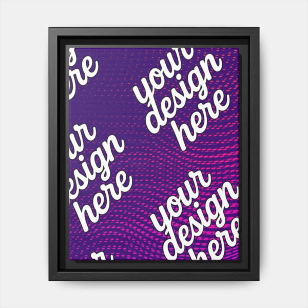 Black Framed Canvas - Available In Multiple Styles and Sizes