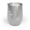 Chill Wine Tumbler — Insulated 12oz Stainless Steel Stemless Wine Tumbler (Keeps Cold 12h / Hot 6h)