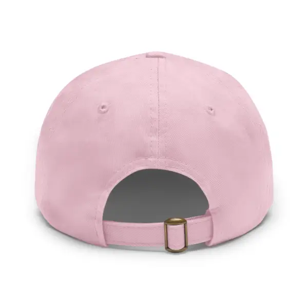 Unstructured Hat With Rectangle Leather Patch