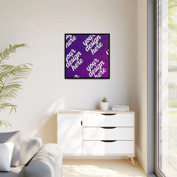 Black Framed Canvas - Available In Multiple Styles and Sizes