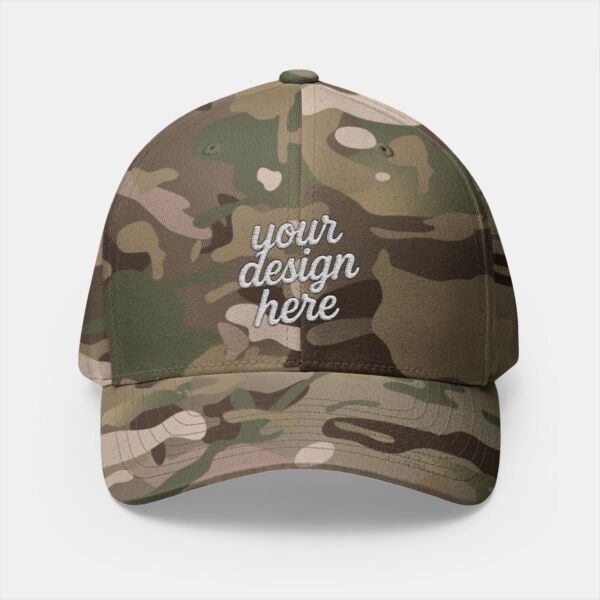 Six Panel Structured Embroidered Cap - Flexfit