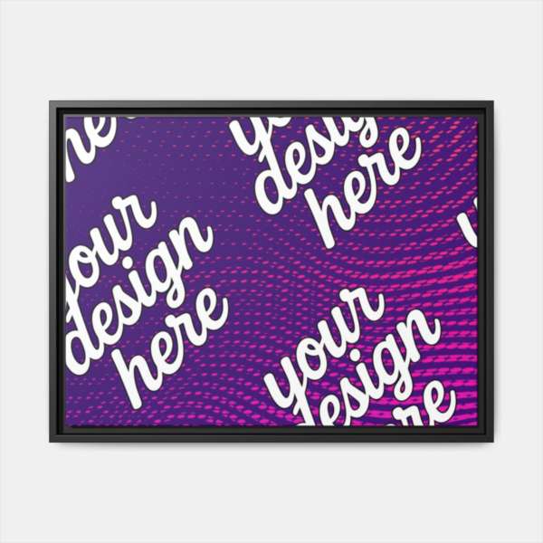 Black Framed Canvas - Available In Multiple Styles and Sizes