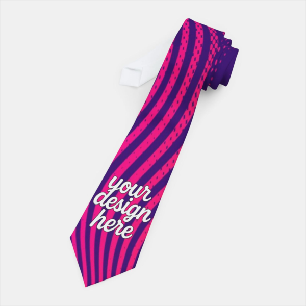 Satin Polyester Necktie — Vibrant Statement Tie