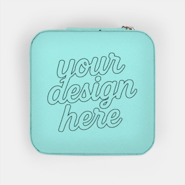 Jewelry Travel Case — Compact Zip-Around Organizer with Ring Rolls & Necklace Hooks