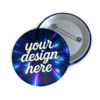 Custom Pin Buttons — Glossy Metal Badge | Personalized Pins for Jackets, Bags & Events