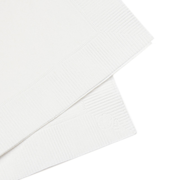 Coiled-Edge Coined Napkins — Elegant Embossed Cocktail & Luncheon Napkins for Parties, Weddings, Events