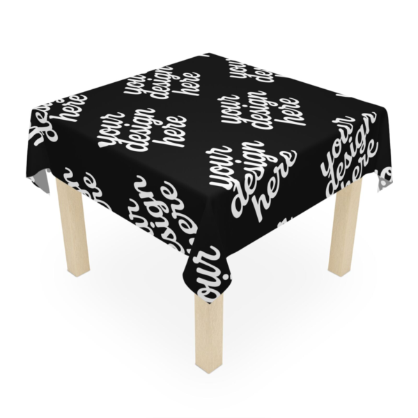 Modern Tablecloth — 55" Square Full-Print Polyester for Parties & Holidays