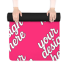 Edge-to-Edge Printed Rubber Yoga Mat — Anti-Slip, Lightweight with Carry Strap