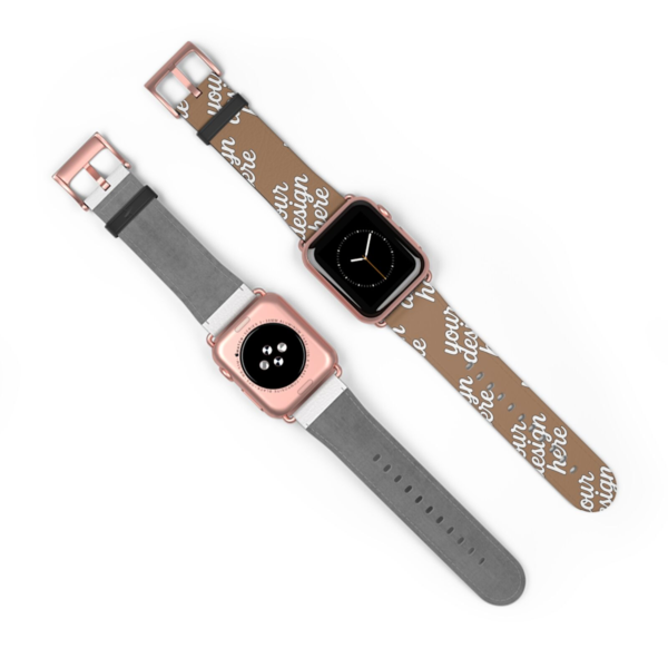 Stylish Faux Leather Apple Watch Band — Replacement Strap