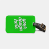 Acrylic Luggage Tag with Business Card Insert — Lightweight Travel ID Tag