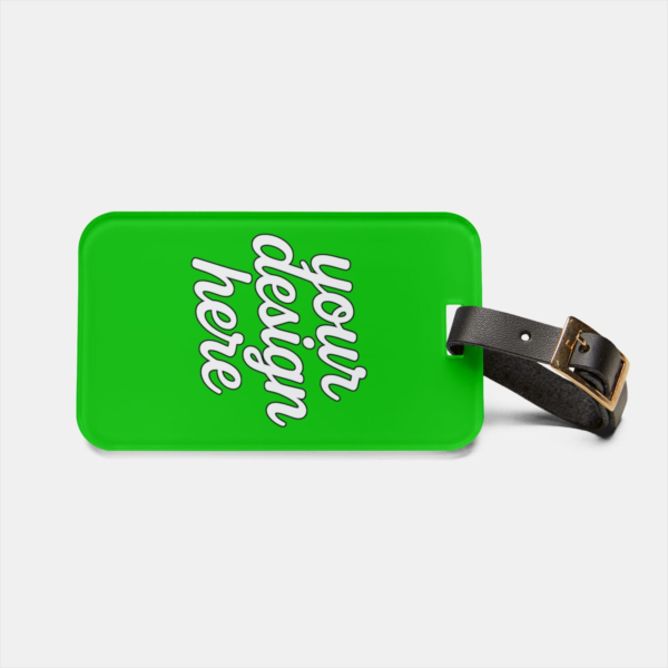 Acrylic Luggage Tag with Business Card Insert — Lightweight Travel ID Tag