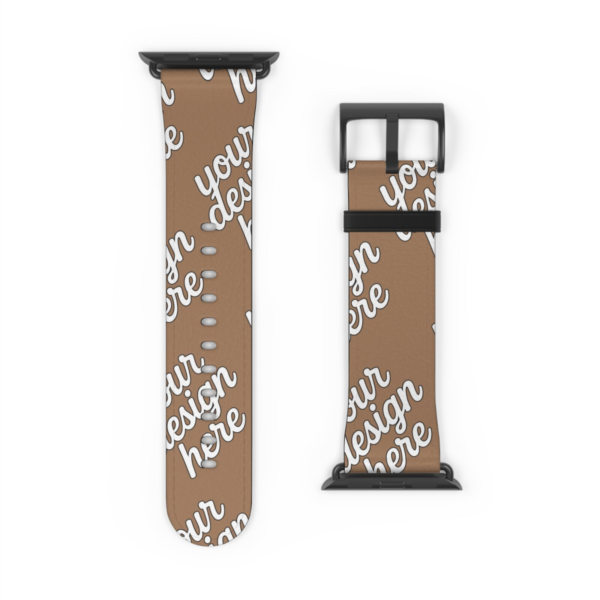 Stylish Faux Leather Apple Watch Band — Replacement Strap