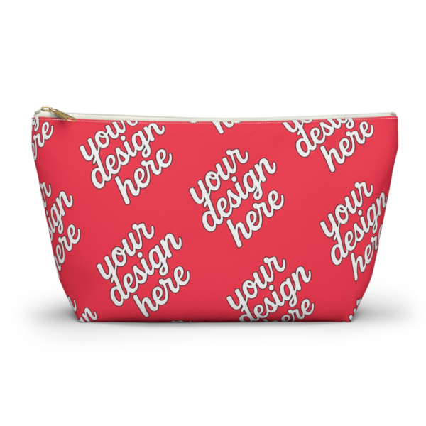 T-Bottom Accessory Pouch — Durable Polyester Travel Cosmetic & Pencil Case