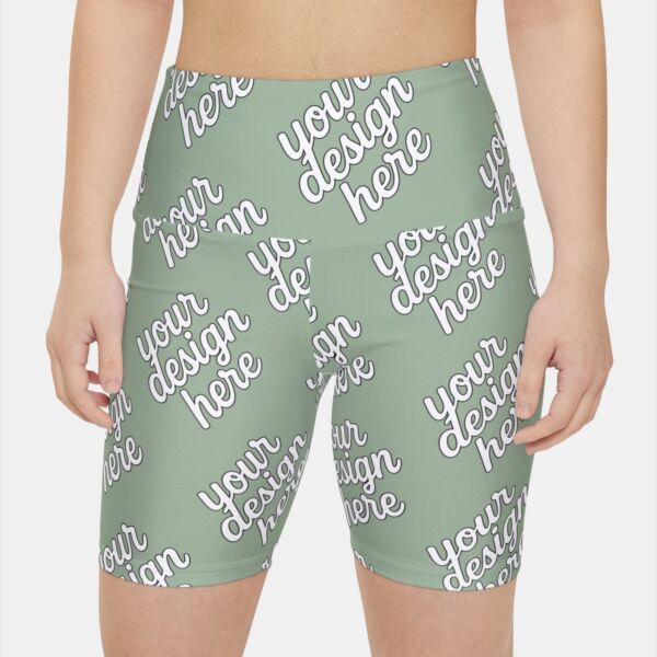 Women's Workout Shorts — All-Over Print Fitness Shorts