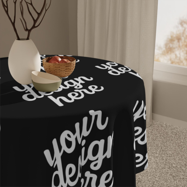 Modern Tablecloth — 55" Square Full-Print Polyester for Parties & Holidays