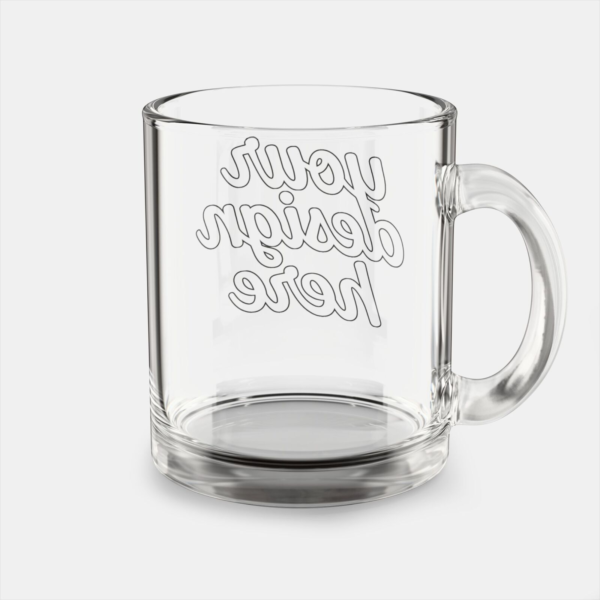 10oz Clear Glass Mug — Elegant Coffee & Tea Cup, Modern Transparent Drinkware