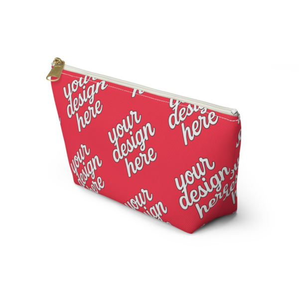 T-Bottom Accessory Pouch — Durable Polyester Travel Cosmetic & Pencil Case