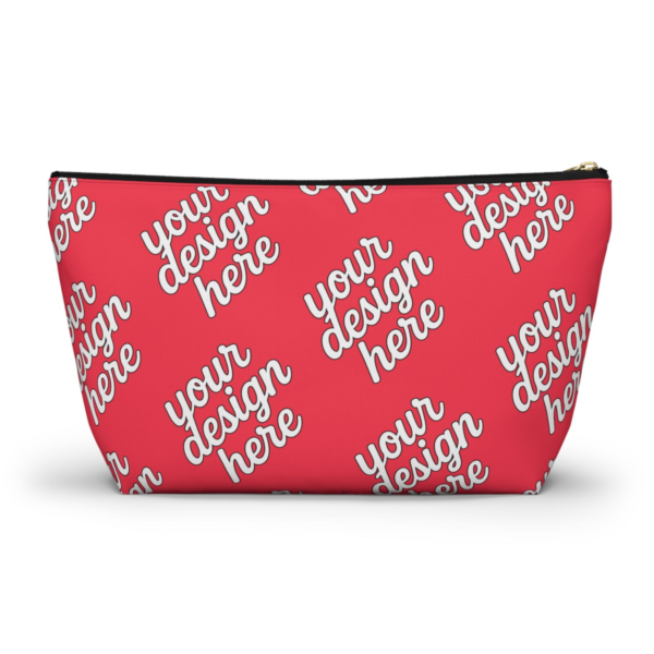T-Bottom Accessory Pouch — Durable Polyester Travel Cosmetic & Pencil Case