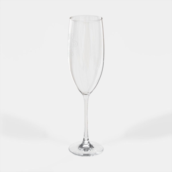 Engraved 8oz Champagne Glass — Personalized Wedding & Anniversary Toasting Flute
