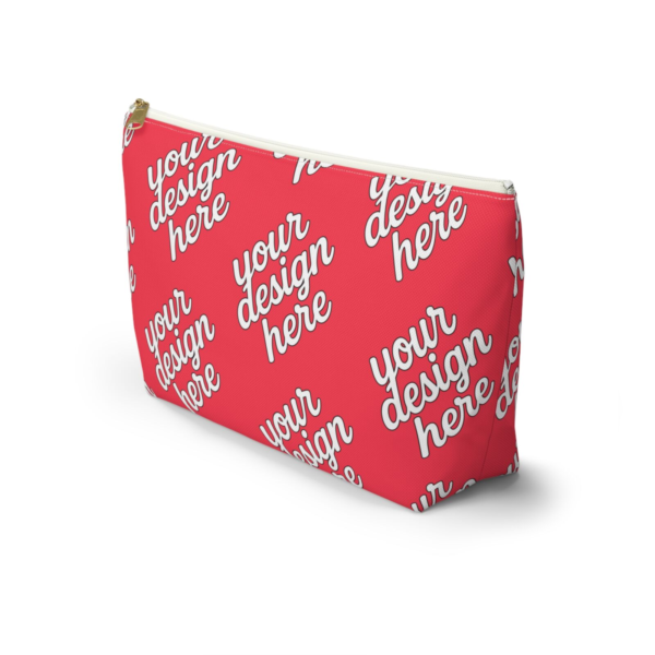 T-Bottom Accessory Pouch — Durable Polyester Travel Cosmetic & Pencil Case