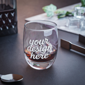 Modern Printed Whiskey Glass — 6oz Elegant Colorful Barware