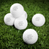 Customizable 6-Pack Golf Balls — Durable Surlyn Performance Balls