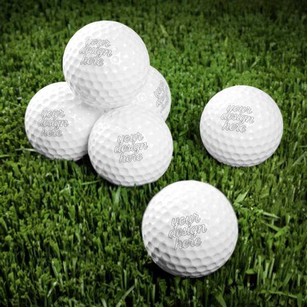 Customizable 6-Pack Golf Balls — Durable Surlyn Performance Balls