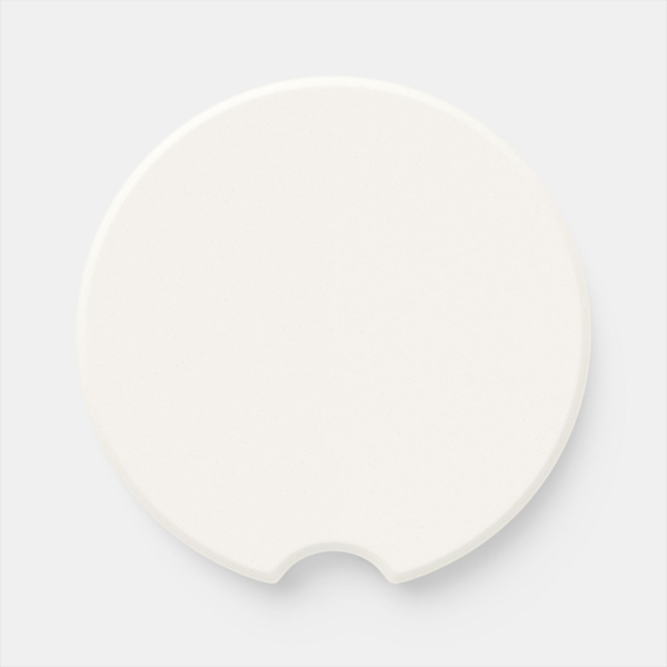 Soapstone Car Coaster — Absorbent Decorative Car Cup Holder Insert (1/2/4-Pack)