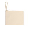 Cotton Canvas Accessory Zipper Pouch — Minimalist Makeup & Tech Organizer