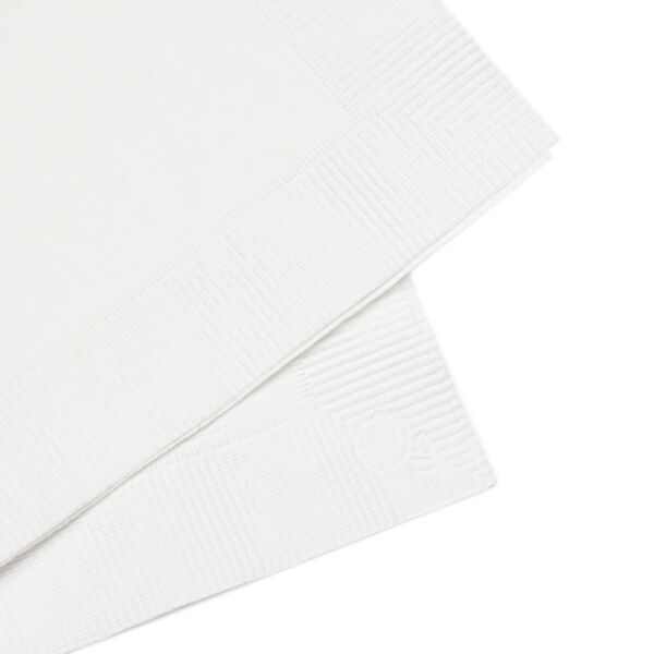 Coiled-Edge Coined Napkins — Elegant Embossed Cocktail & Luncheon Napkins for Parties, Weddings, Events