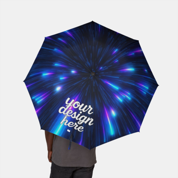 Semi-Automatic Foldable Umbrella — Compact Travel Umbrella