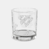 Modern 10oz Rocks Glass with Wraparound Print – Premium Tempered Barware