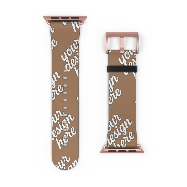 Stylish Faux Leather Apple Watch Band — Replacement Strap